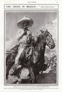1913年、メキシコ南部の農民反乱軍のリーダーであるサパタ将軍